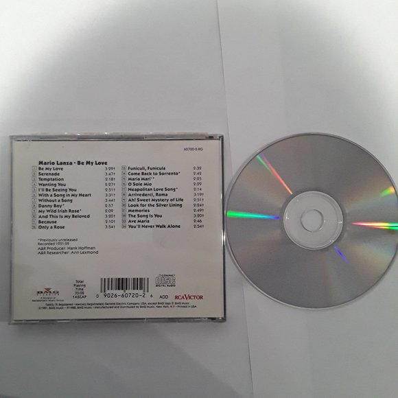 MARIO LANZA - BE MY LOVE - RECORDED 1951-1959 - 1991 CD - 24 TRACKS - Picture 2 of 3